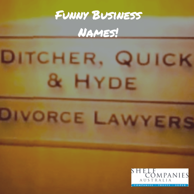 Funny business names Shelf Companies Australia